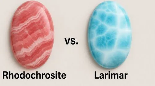 Rhodochrosite vs. Larimar