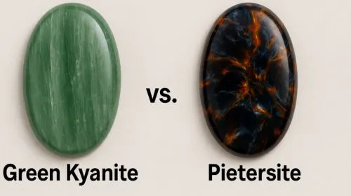 Green Kyanite Vs. Pietersite